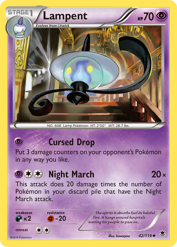 Lampent (42/119) [XY: Phantom Forces] | Fandemonia Ltd