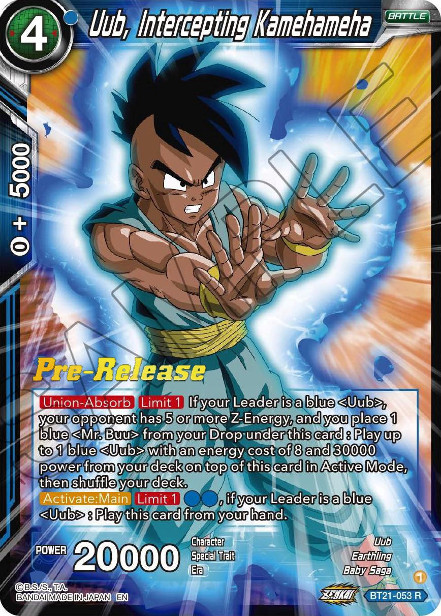 Uub, Intercepting Kamehameha (BT21-053) [Wild Resurgence Pre-Release Cards] | Fandemonia Ltd