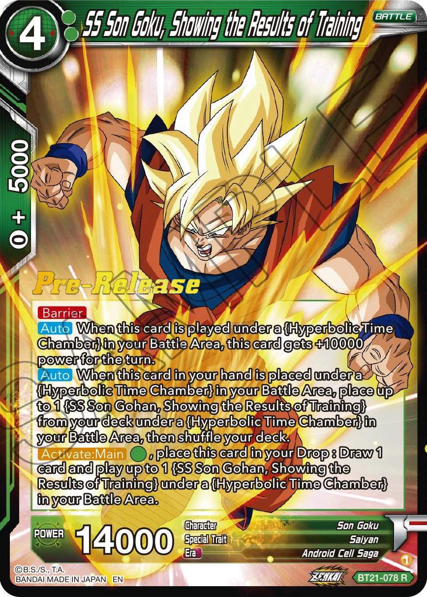 SS Son Goku, Showing the Results of Training (BT21-078) [Wild Resurgence Pre-Release Cards] | Fandemonia Ltd