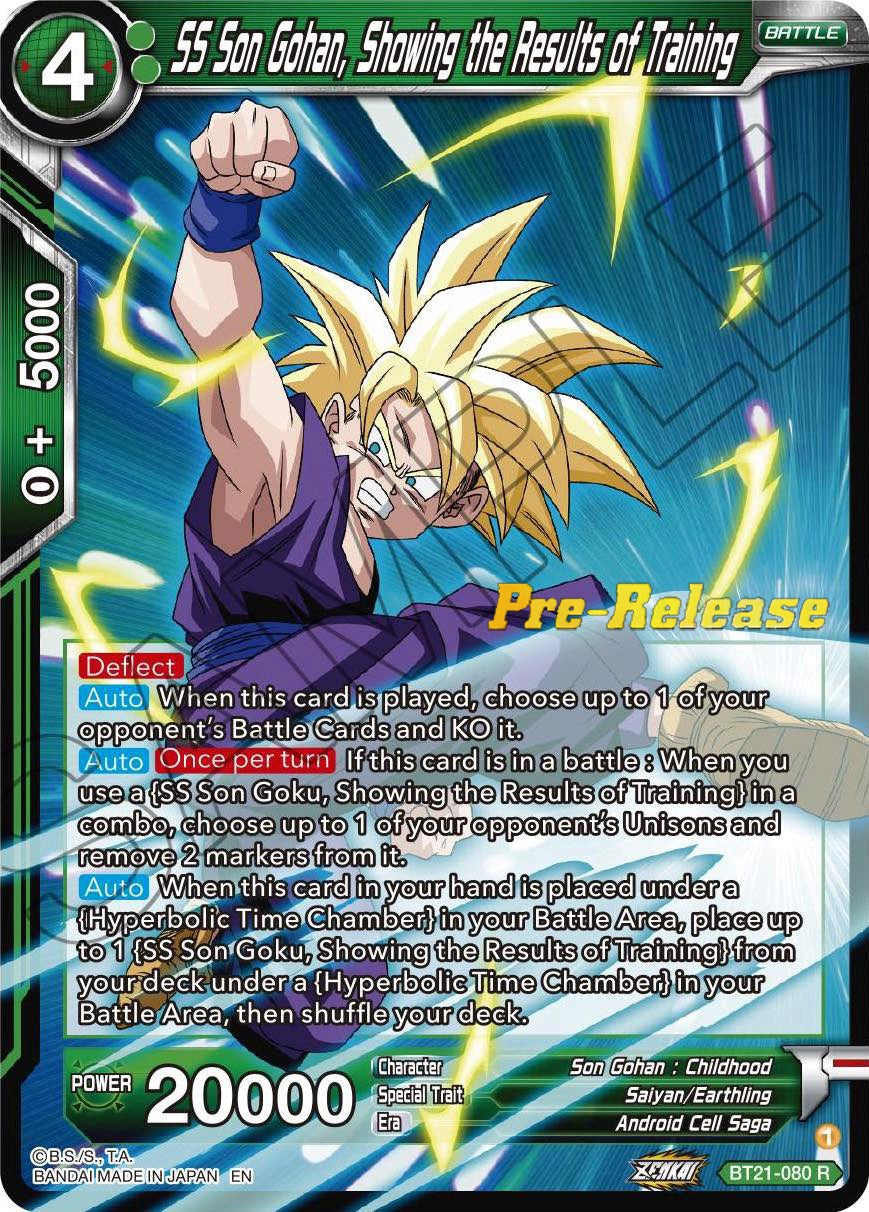 SS Son Gohan, Showing the Results of Training (BT21-080) [Wild Resurgence Pre-Release Cards] | Fandemonia Ltd