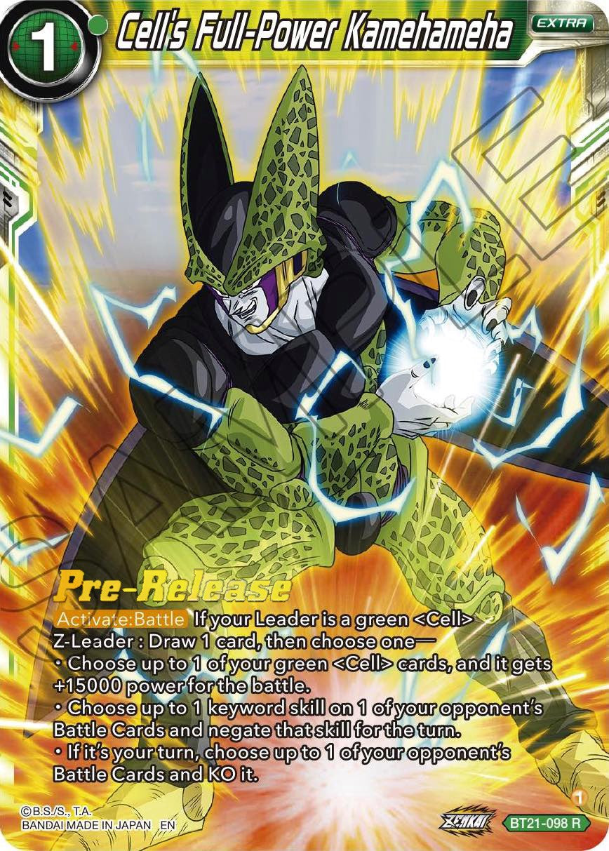 Cell's Full-Power Kamehameha (BT21-098) [Wild Resurgence Pre-Release Cards] | Fandemonia Ltd