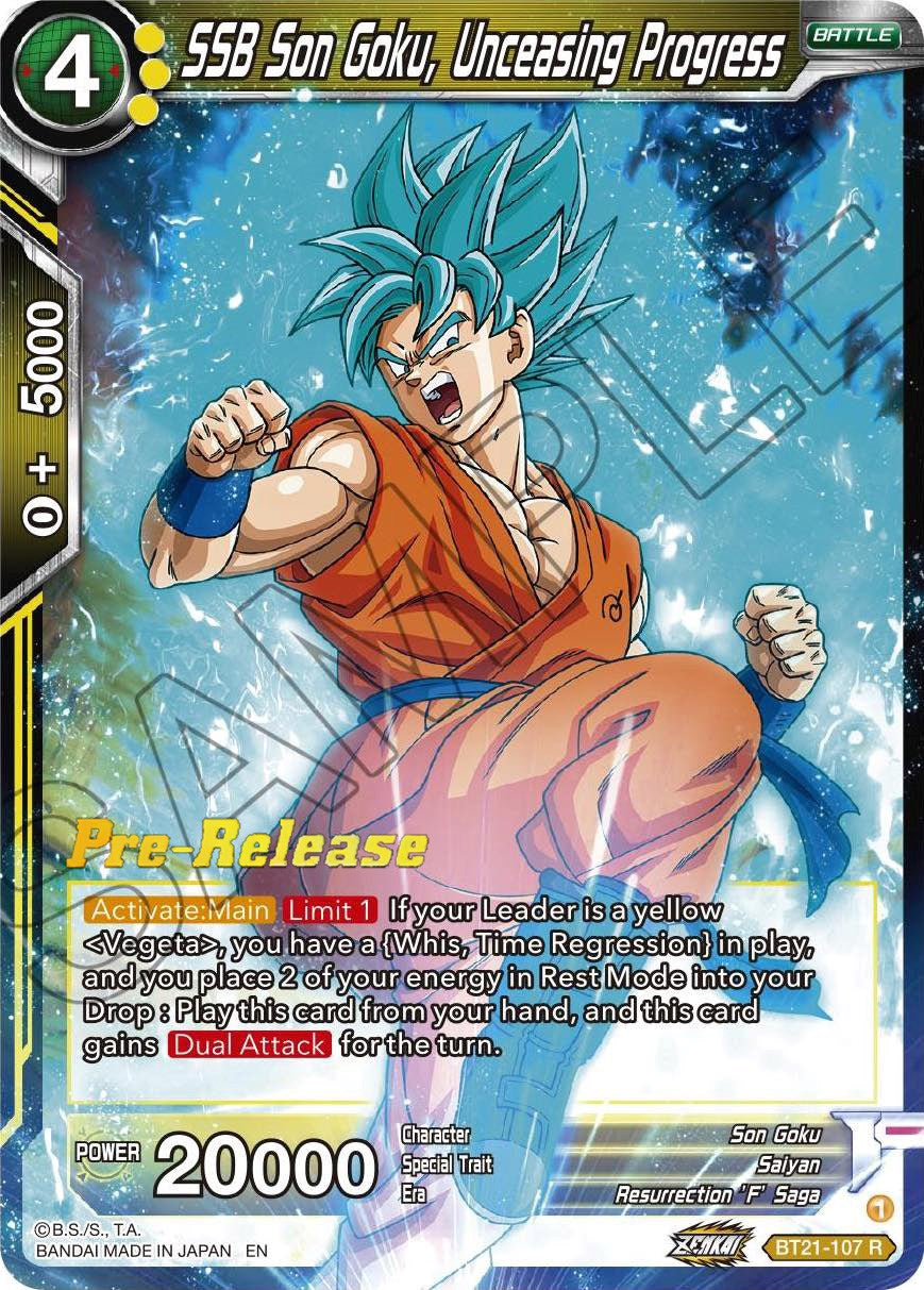 SSB Son Goku, Unceasing Progress (BT21-107) [Wild Resurgence Pre-Release Cards] | Fandemonia Ltd