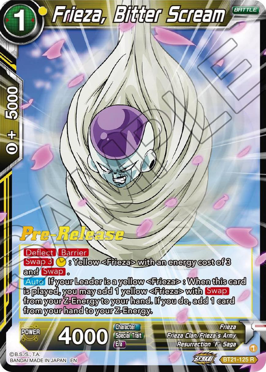 Frieza, Bitter Scream (BT21-125) [Wild Resurgence Pre-Release Cards] | Fandemonia Ltd