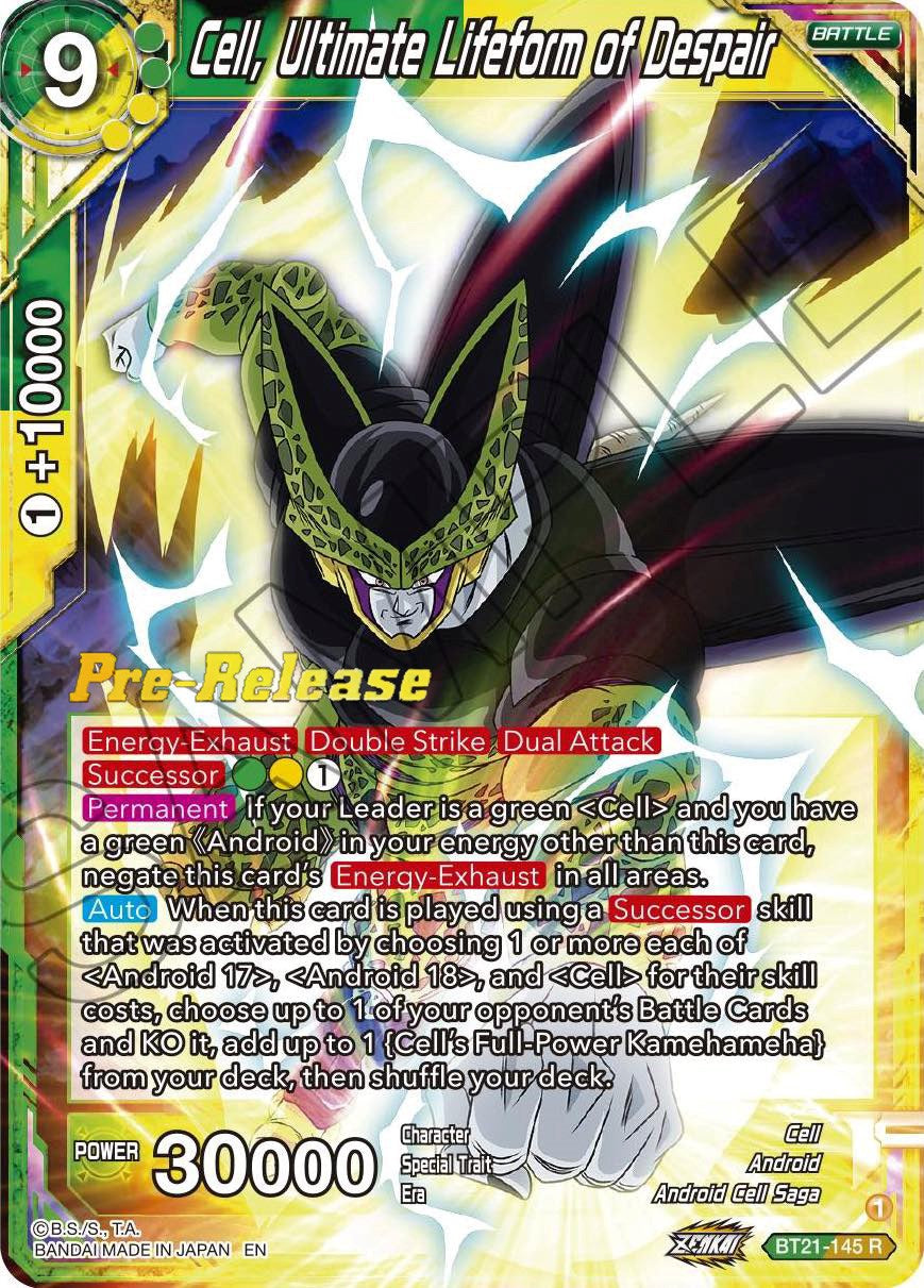 Cell, Ultimate Lifeform of Despair (BT21-145) [Wild Resurgence Pre-Release Cards] | Fandemonia Ltd