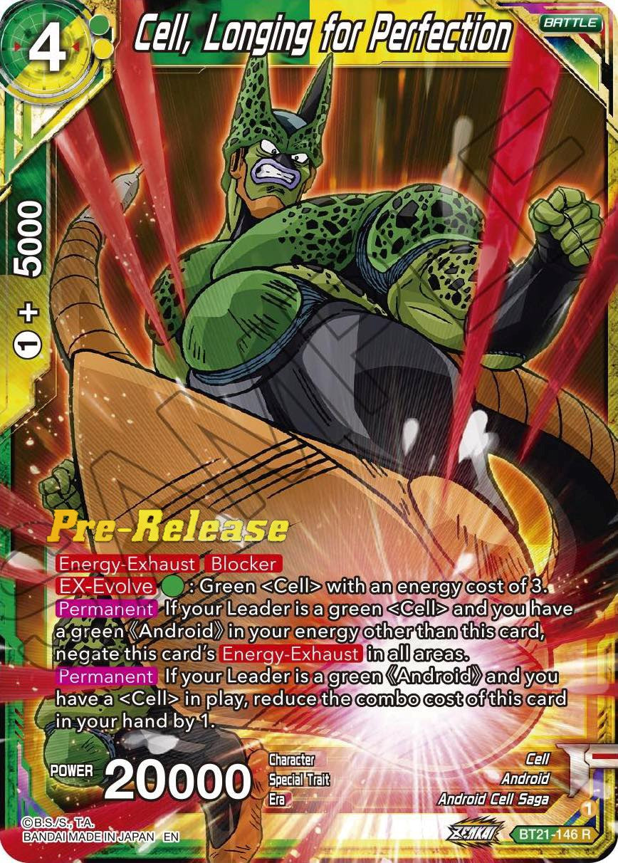 Cell, Longing for Perfection (BT21-146) [Wild Resurgence Pre-Release Cards] | Fandemonia Ltd