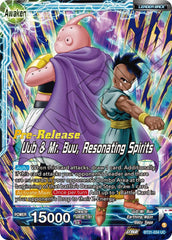 Uub // Uub & Mr. Buu, Resonating Spirits (BT21-034) [Wild Resurgence Pre-Release Cards] | Fandemonia Ltd