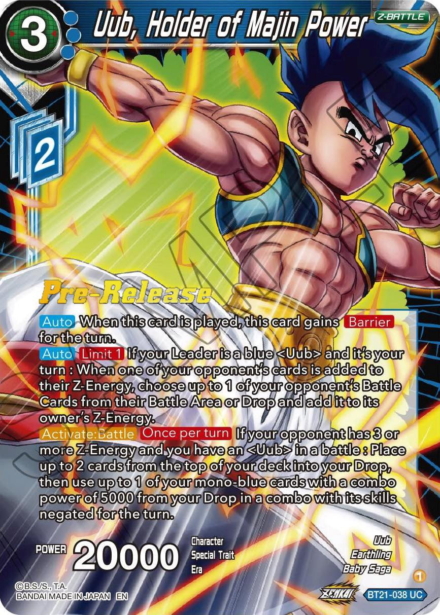 Uub, Holder of Majin Power (BT21-038) [Wild Resurgence Pre-Release Cards] | Fandemonia Ltd