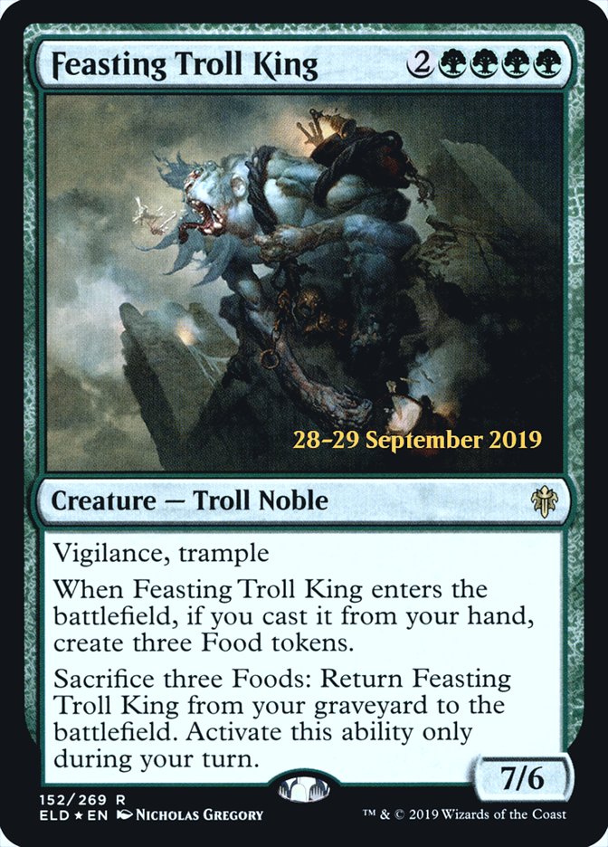 Feasting Troll King  [Throne of Eldraine Prerelease Promos] | Fandemonia Ltd