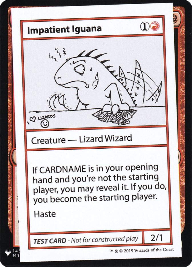 Impatient Iguana [Mystery Booster Playtest Cards] | Fandemonia Ltd