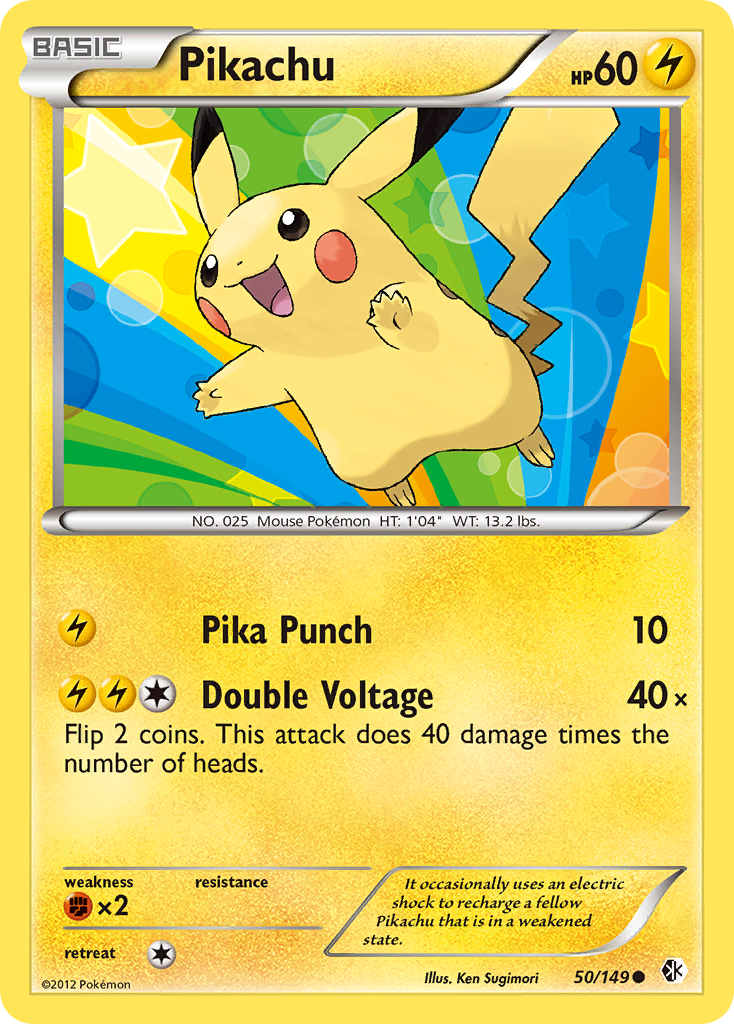 Pikachu (50/149) [Black & White: Boundaries Crossed] | Fandemonia Ltd