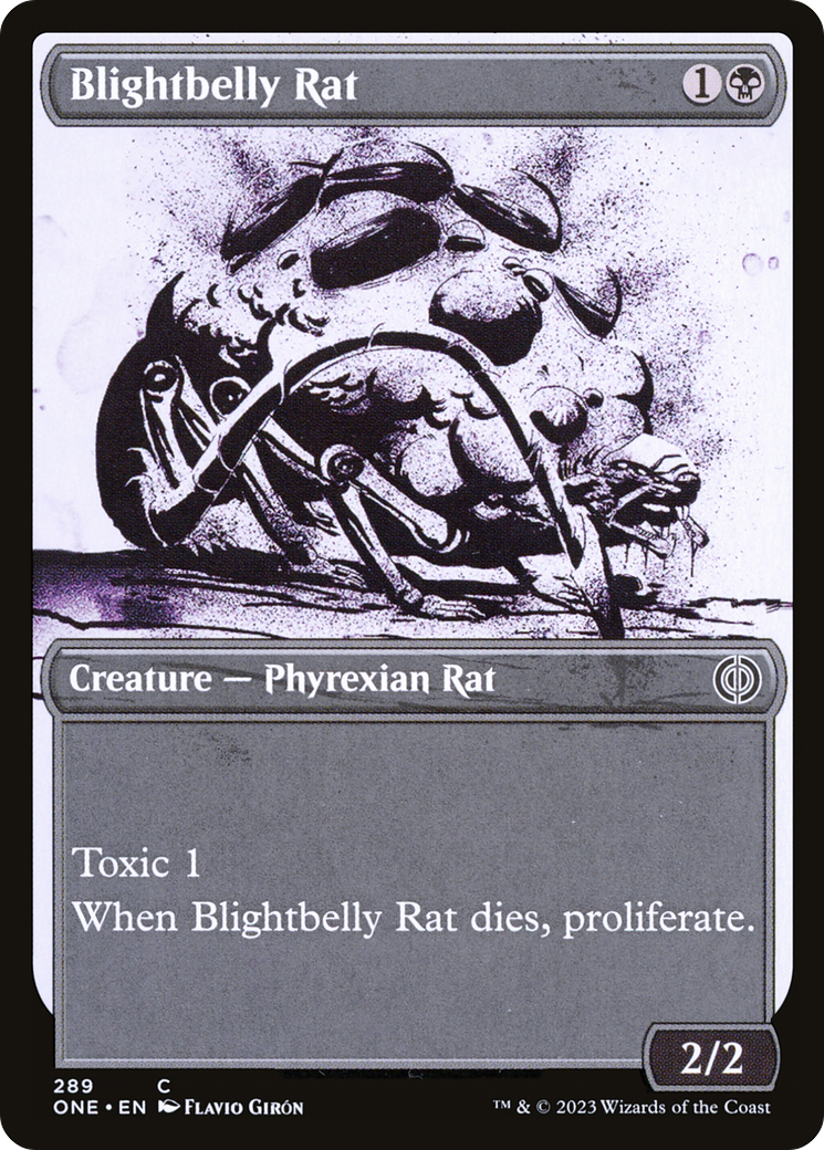 Blightbelly Rat (Showcase Ichor) [Phyrexia: All Will Be One] | Fandemonia Ltd