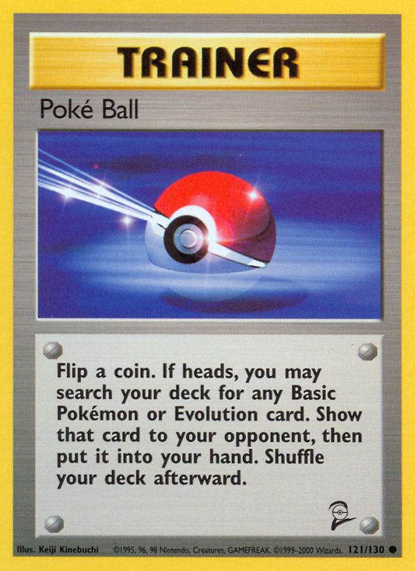 Poke Ball (121/130) [Base Set 2] | Fandemonia Ltd