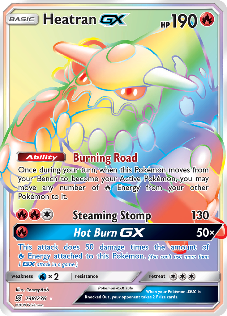 Heatran GX (238/236) [Sun & Moon: Unified Minds] | Fandemonia Ltd