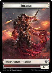 Soldier (007) // Angel Double-Sided Token [Phyrexia: All Will Be One Commander Tokens] | Fandemonia Ltd