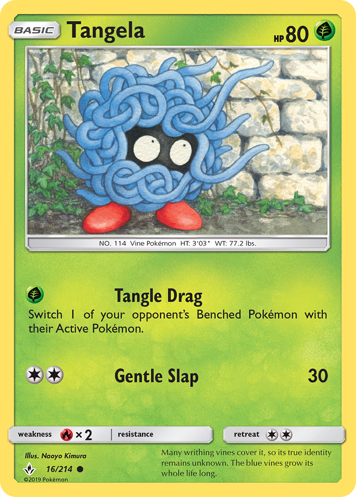 Tangela (16/214) [Sun & Moon: Unbroken Bonds] | Fandemonia Ltd