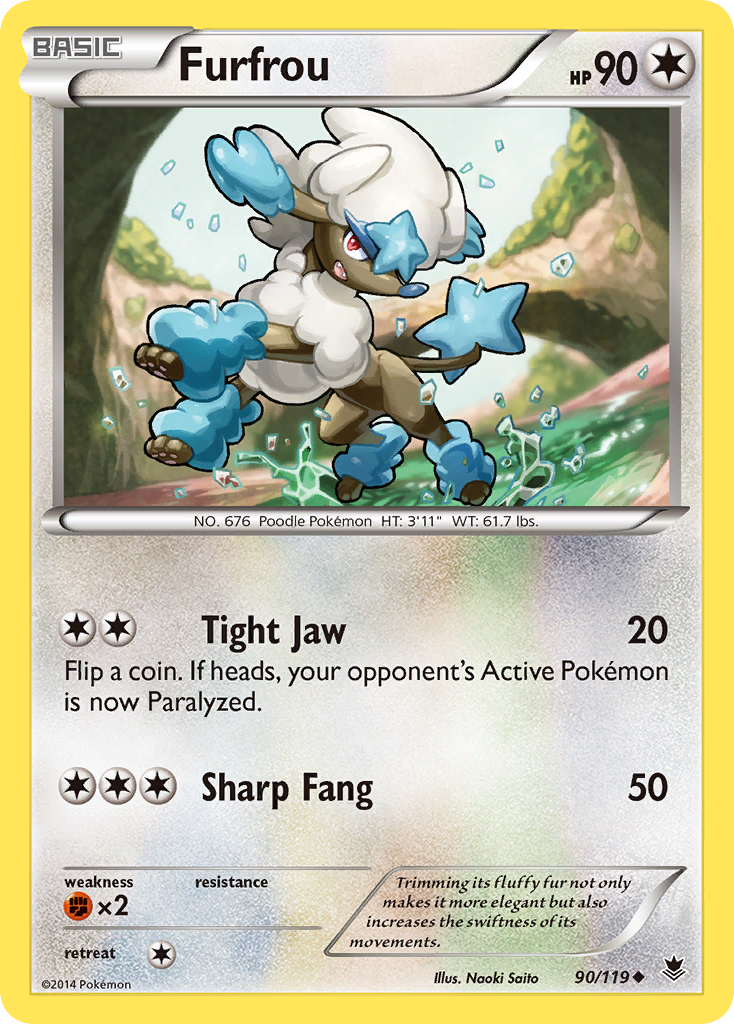 Furfrou (90/119) [XY: Phantom Forces] | Fandemonia Ltd