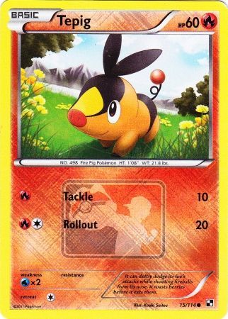 Tepig (15/114) (League Promo) [Black & White: Base Set] | Fandemonia Ltd