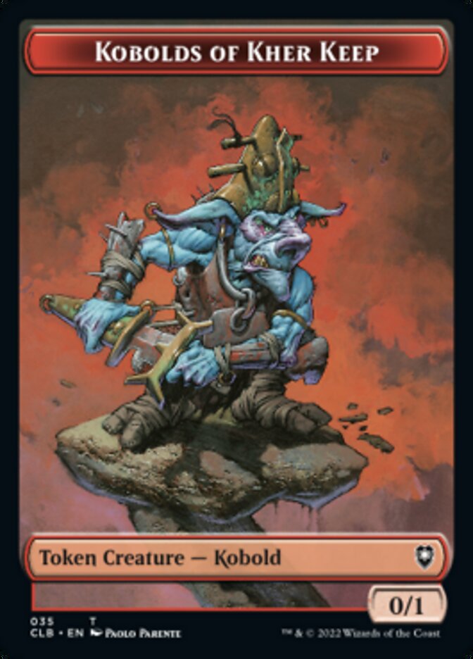 Kobolds of Kher Keep // Treasure Double-sided Token [Commander Legends: Battle for Baldur's Gate Tokens] | Fandemonia Ltd