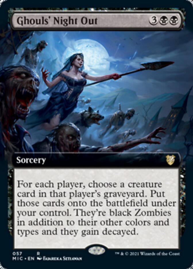 Ghouls' Night Out (Extended) [Innistrad: Midnight Hunt Commander] | Fandemonia Ltd