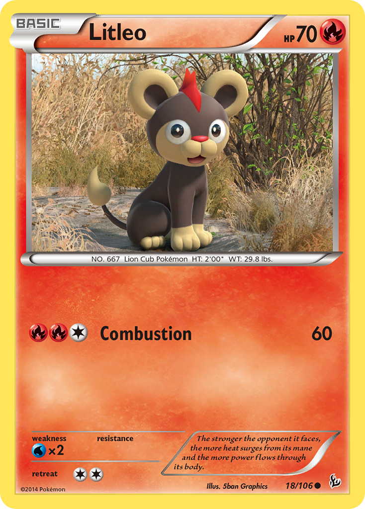 Litleo (18/106) [XY: Flashfire] | Fandemonia Ltd