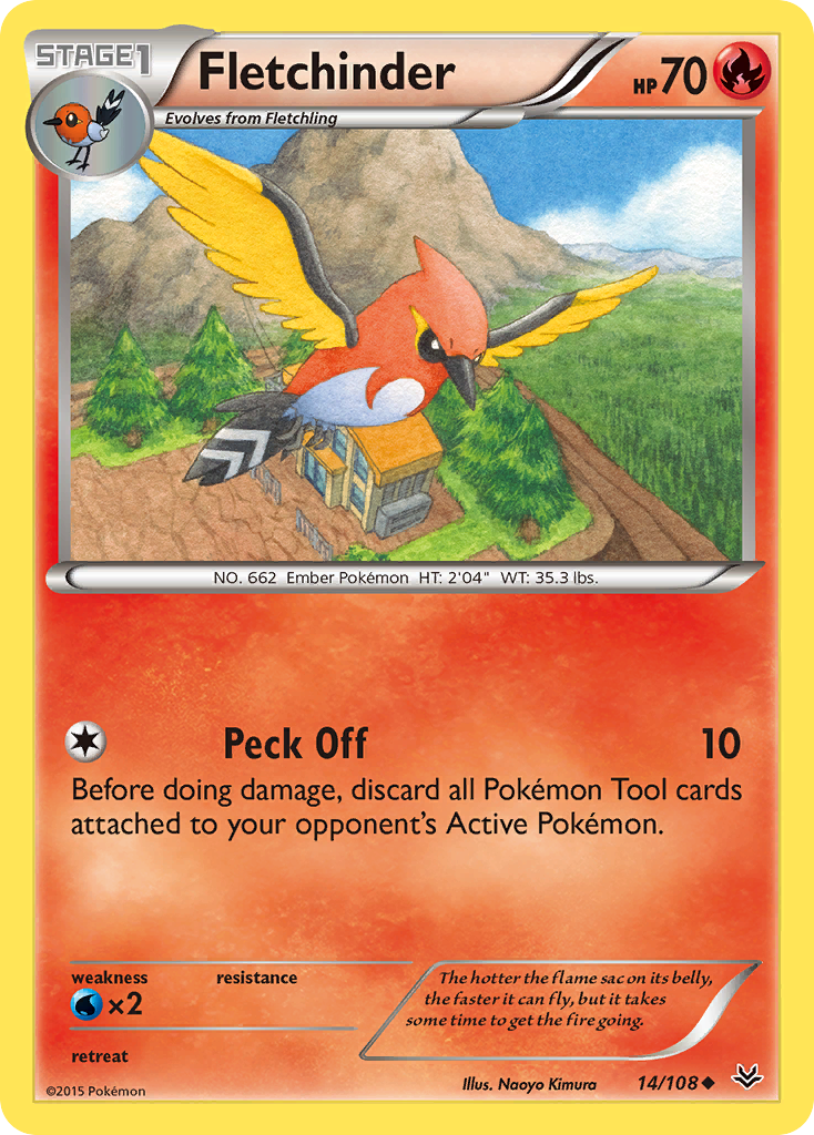 Fletchinder (14/108) [XY: Roaring Skies] | Fandemonia Ltd