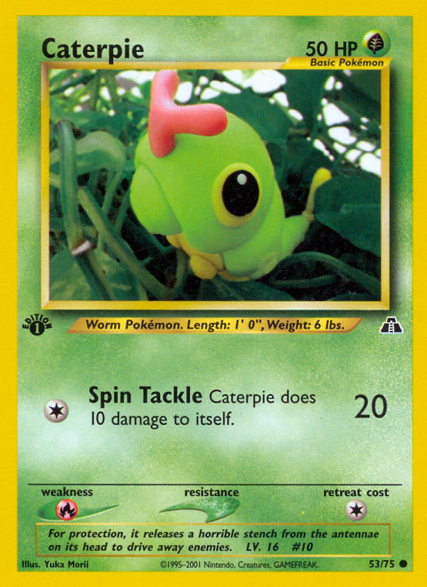 Caterpie (53/75) [Neo Discovery 1st Edition] | Fandemonia Ltd