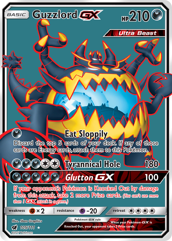 Guzzlord GX (105/111) [Sun & Moon: Crimson Invasion] | Fandemonia Ltd