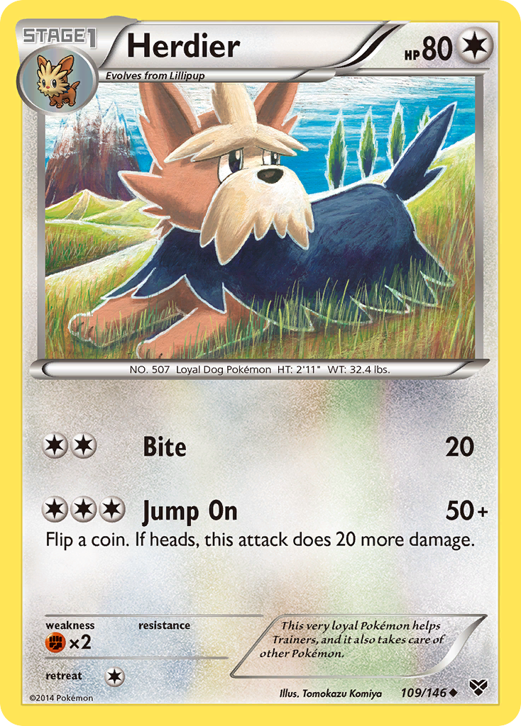 Herdier (109/146) [XY: Base Set] | Fandemonia Ltd