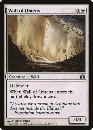 Wall of Omens [Commander 2011] | Fandemonia Ltd