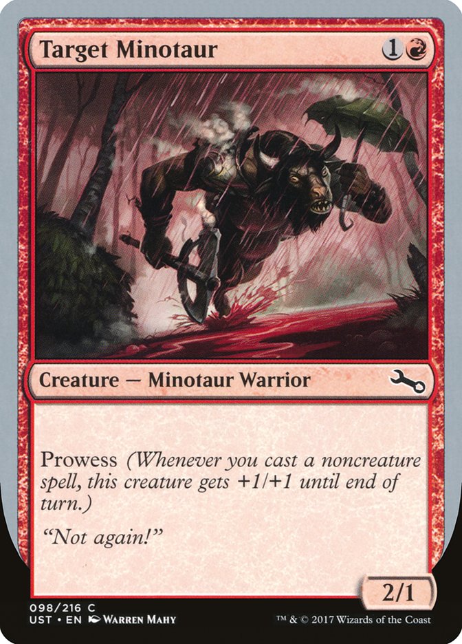 Target Minotaur (Rain Art) [Unstable] | Fandemonia Ltd