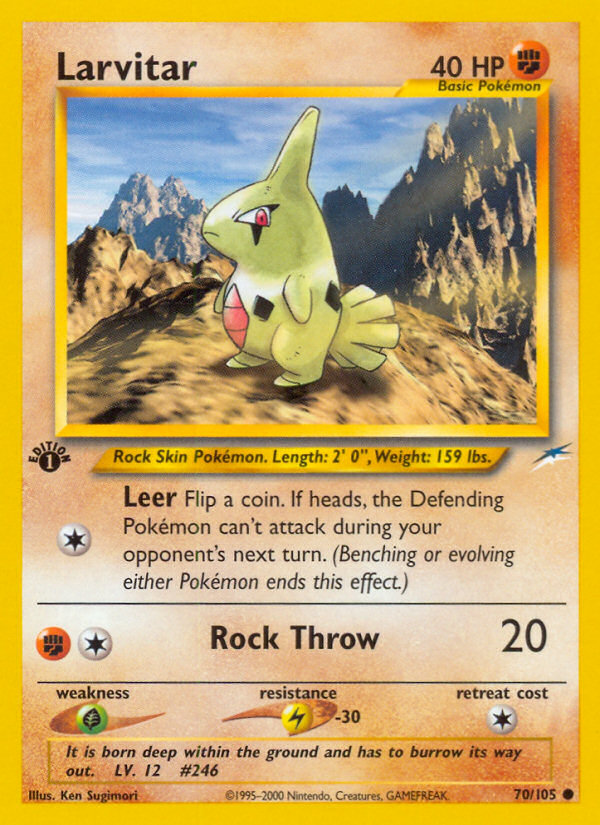 Larvitar (70/105) [Neo Destiny 1st Edition] | Fandemonia Ltd