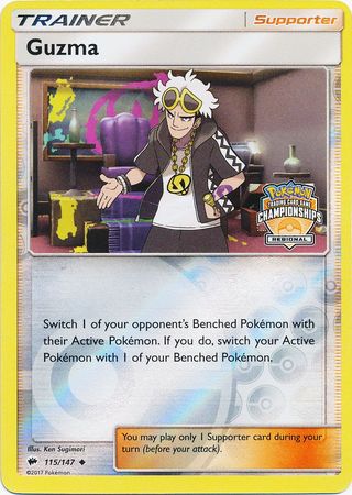 Guzma (115/147) (League Promo) [Sun & Moon: Burning Shadows] | Fandemonia Ltd