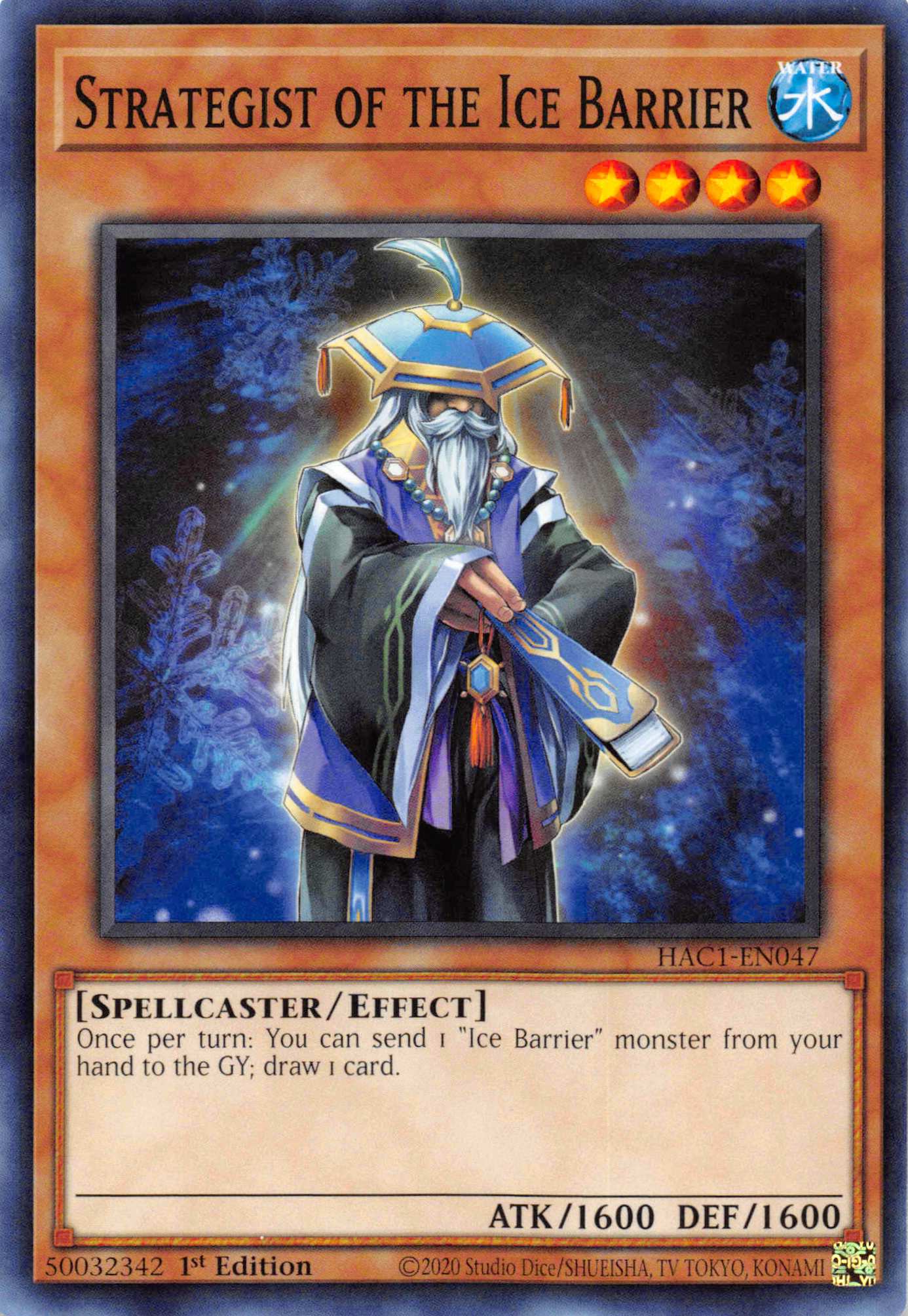 Strategist of the Ice Barrier (Duel Terminal) [HAC1-EN047] Parallel Rare | Fandemonia Ltd