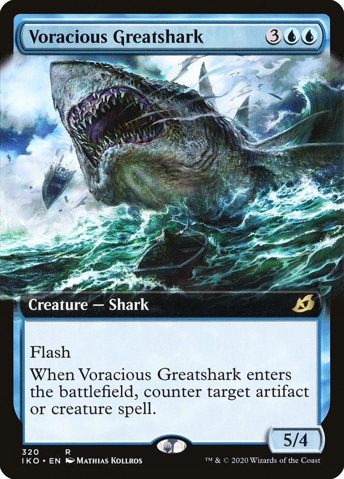 Voracious Greatshark (Extended Art) [Ikoria: Lair of Behemoths] | Fandemonia Ltd