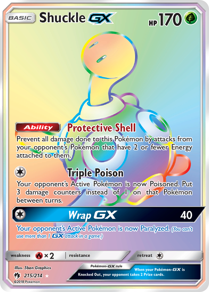 Shuckle GX (215/214) [Sun & Moon: Lost Thunder] | Fandemonia Ltd