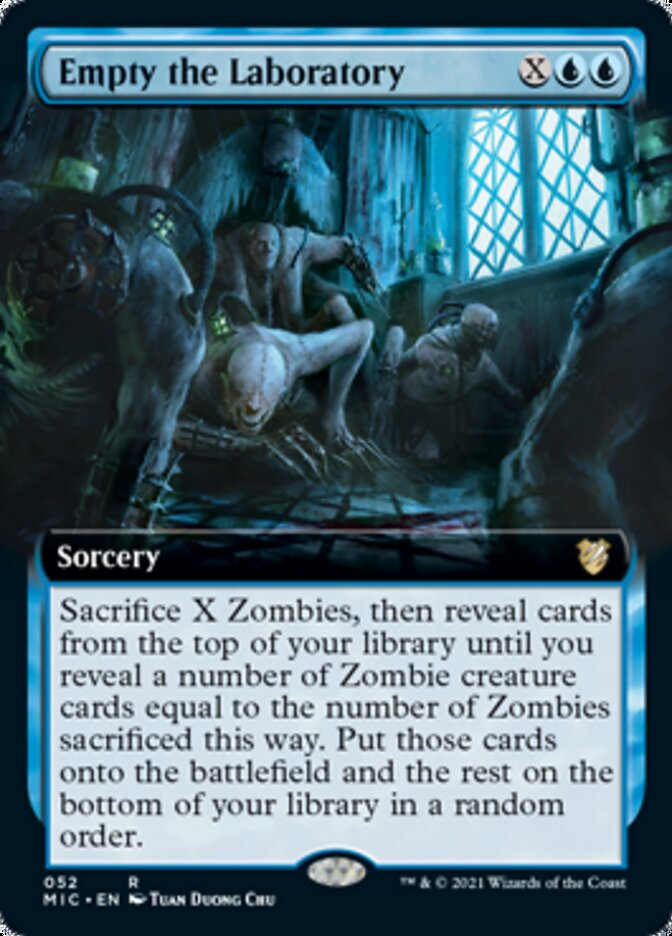 Empty the Laboratory (Extended) [Innistrad: Midnight Hunt Commander] | Fandemonia Ltd