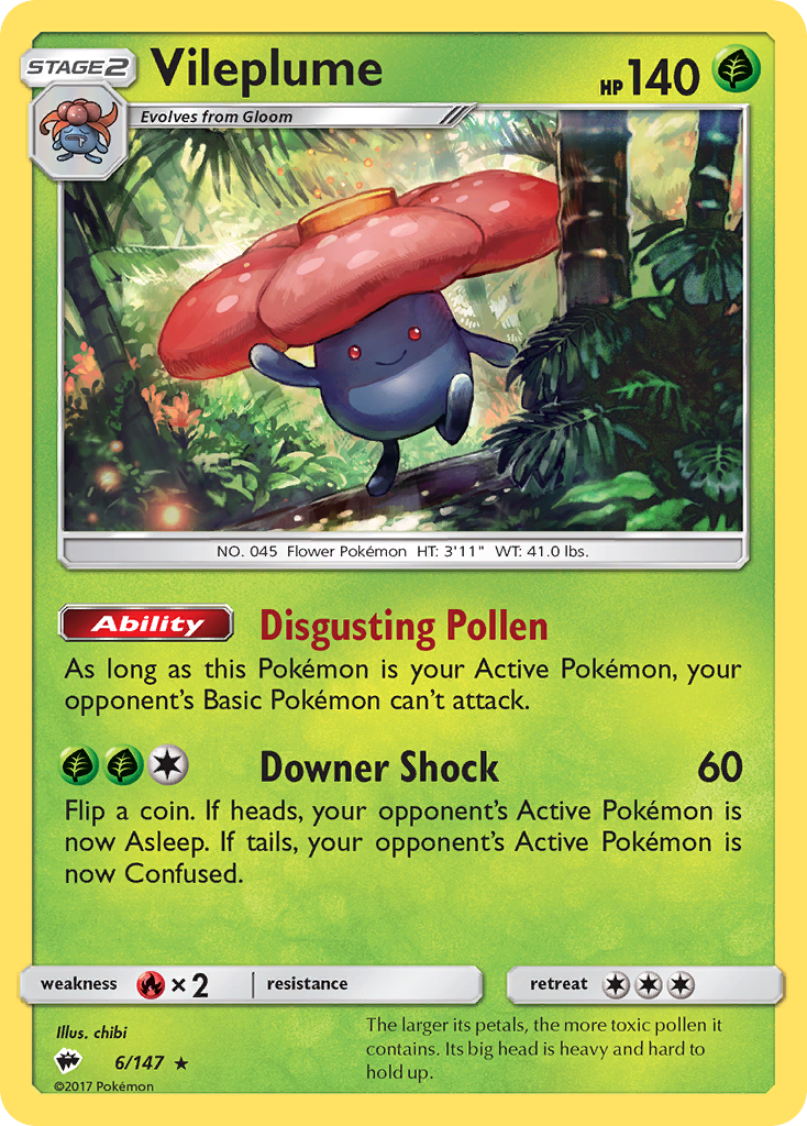 Vileplume (6/147) [Sun & Moon: Burning Shadows] | Fandemonia Ltd