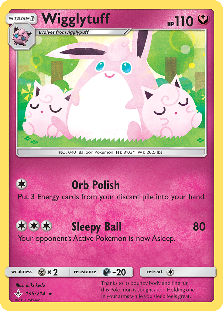 Wigglytuff (135/214) [Sun & Moon: Unbroken Bonds] | Fandemonia Ltd