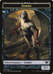 Ob Nixilis of the Black Oath Emblem // Zombie (016/036) Double-sided Token [Commander 2014 Tokens] | Fandemonia Ltd