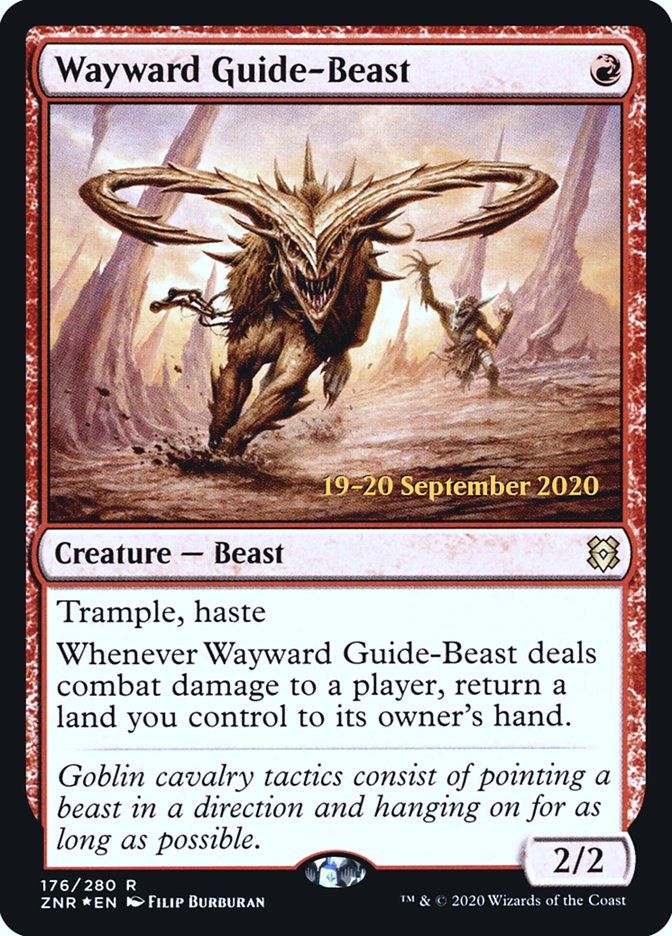 Wayward Guide-Beast  [Zendikar Rising Prerelease Promos] | Fandemonia Ltd