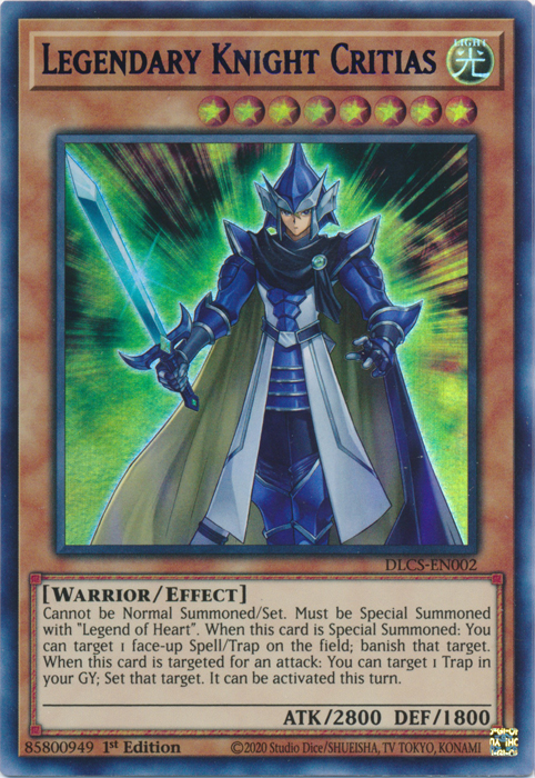 Legendary Knight Critias (Purple) [DLCS-EN002] Ultra Rare | Fandemonia Ltd