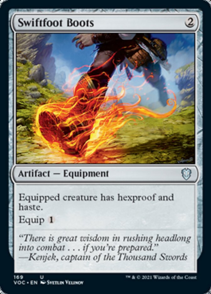 Swiftfoot Boots [Innistrad: Crimson Vow Commander] | Fandemonia Ltd