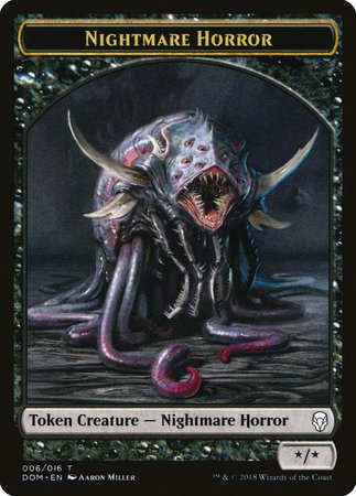 Nightmare Horror Token [Dominaria Tokens] | Fandemonia Ltd