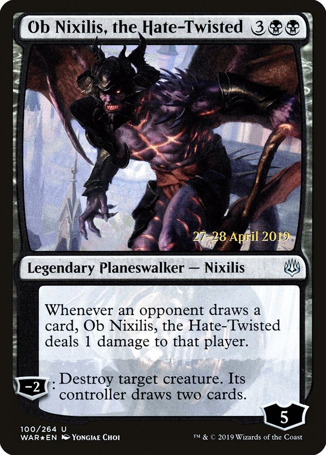 Ob Nixilis, the Hate-Twisted  [War of the Spark Prerelease Promos] | Fandemonia Ltd