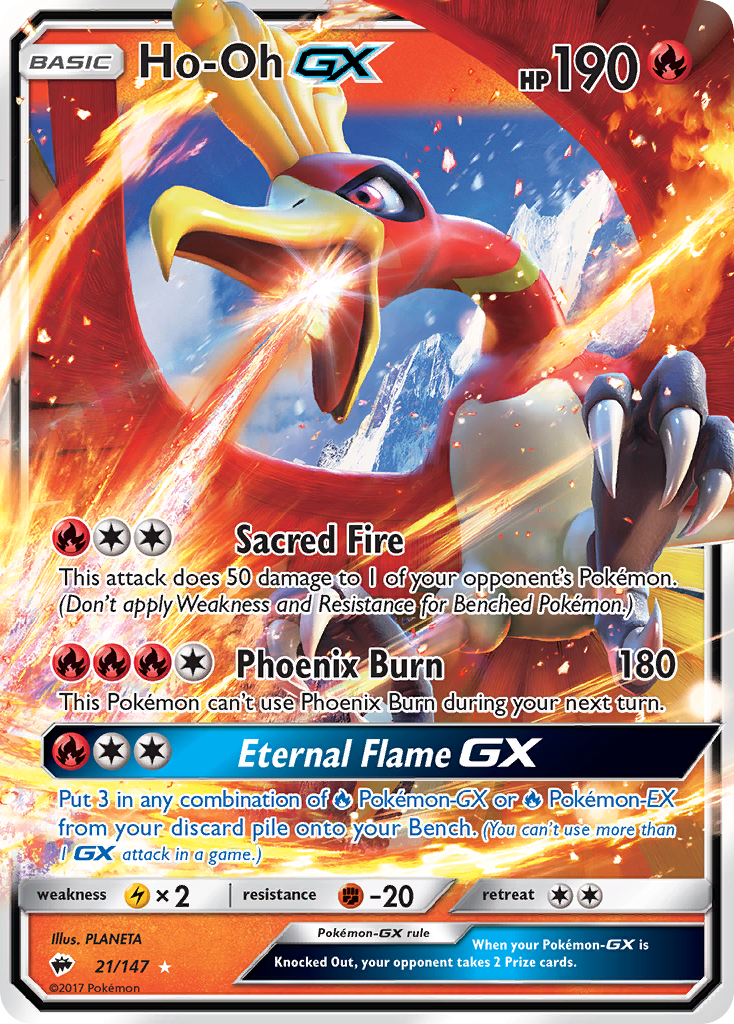 Ho-Oh GX (21/147) [Sun & Moon: Burning Shadows] | Fandemonia Ltd