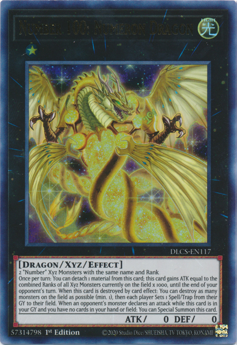 Number 100: Numeron Dragon [DLCS-EN117] Ultra Rare | Fandemonia Ltd