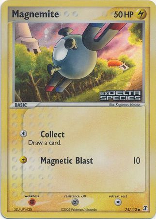 Magnemite (74/113) (Stamped) [EX: Delta Species] | Fandemonia Ltd