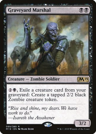 Graveyard Marshal [Core Set 2019] | Fandemonia Ltd