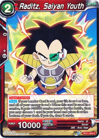 Raditz, Saiyan Youth [BT11-005] | Fandemonia Ltd