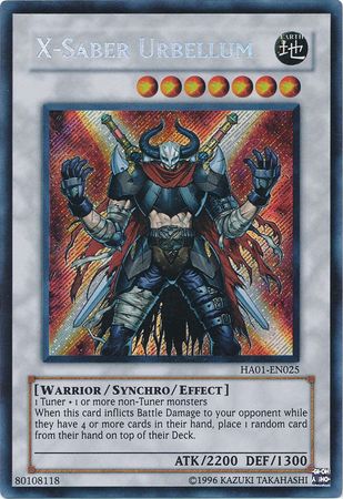 X-Saber Urbellum [HA01-EN025] Secret Rare | Fandemonia Ltd